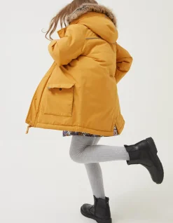 FatFace Addison Waterproof Parka Ochre