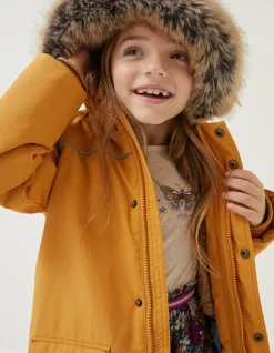 FatFace Addison Waterproof Parka Ochre