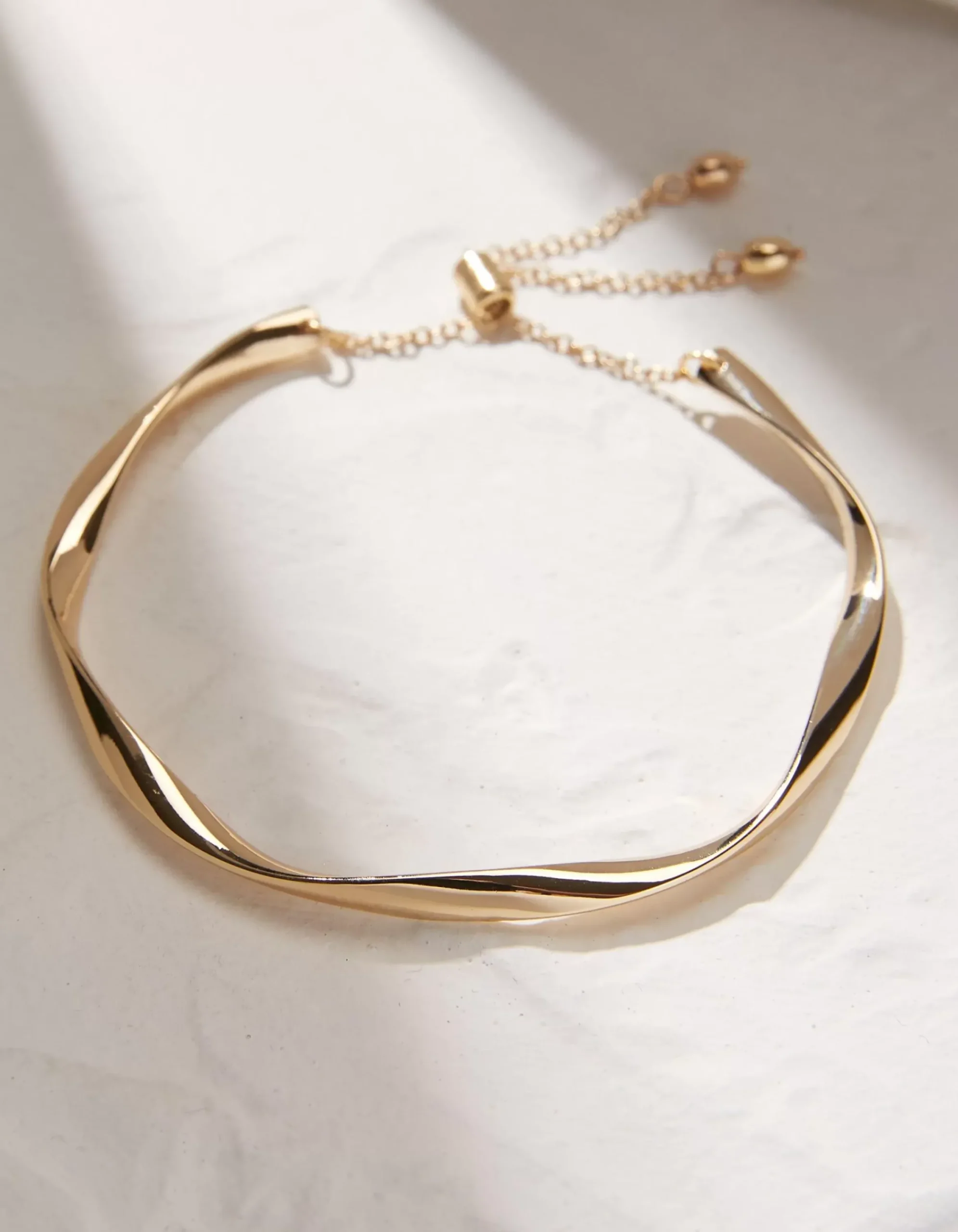 FatFace Adjustable Bangle Gold Sale