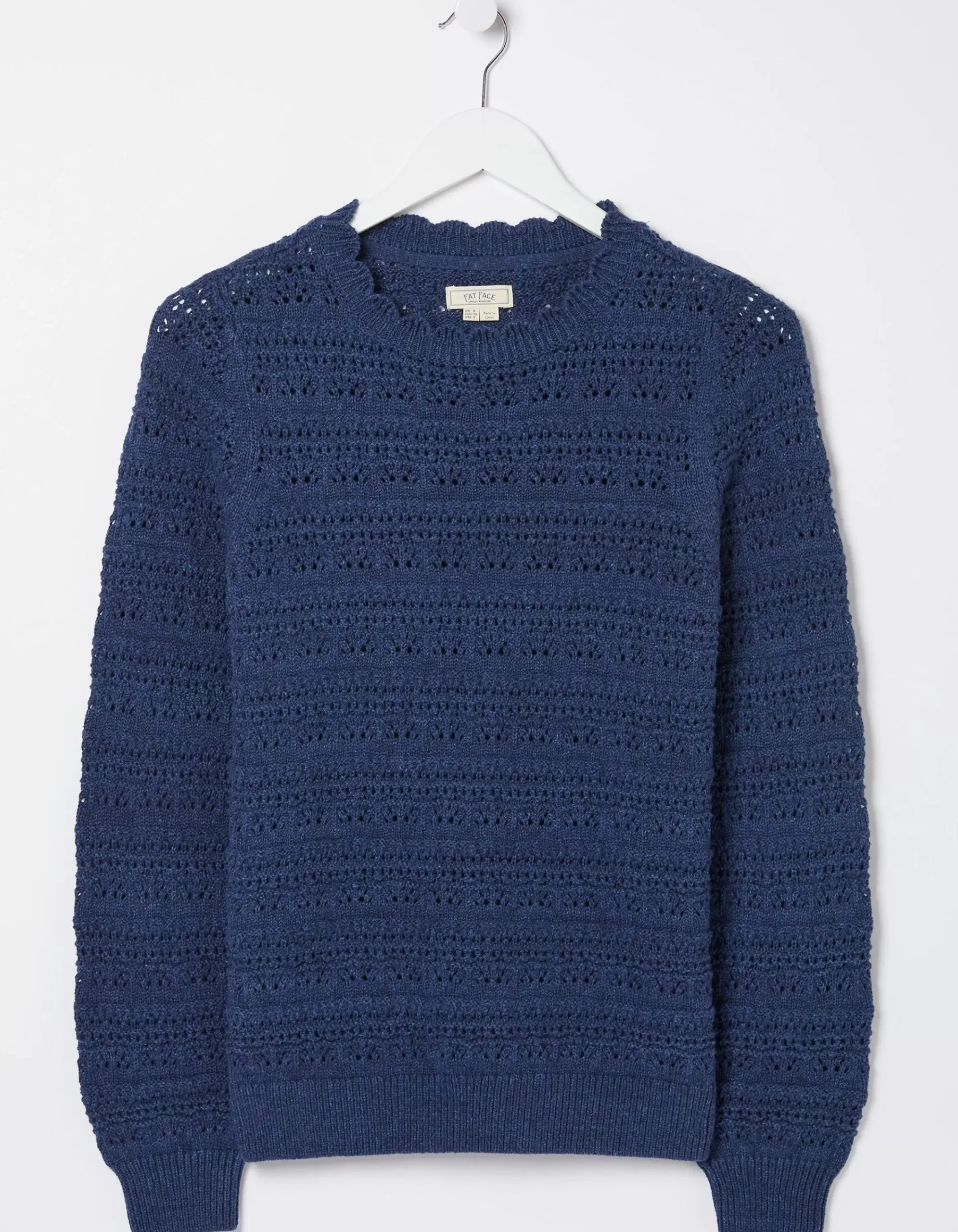 FatFace Adrinenna Crew Neck Jumper Indigo Blue