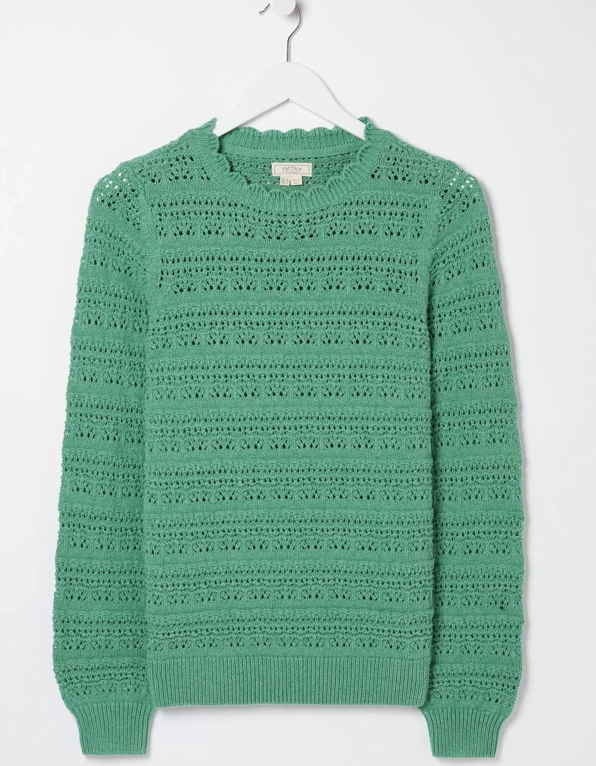 FatFace Adrinenna Crew Neck Jumper Bright Green Best