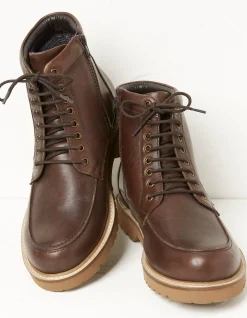 FatFace Aiden Lace Up Ankle Boot Brown Sale