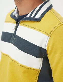 FatFace Airlie Chest Stripe Sweatshirt Yellow Online