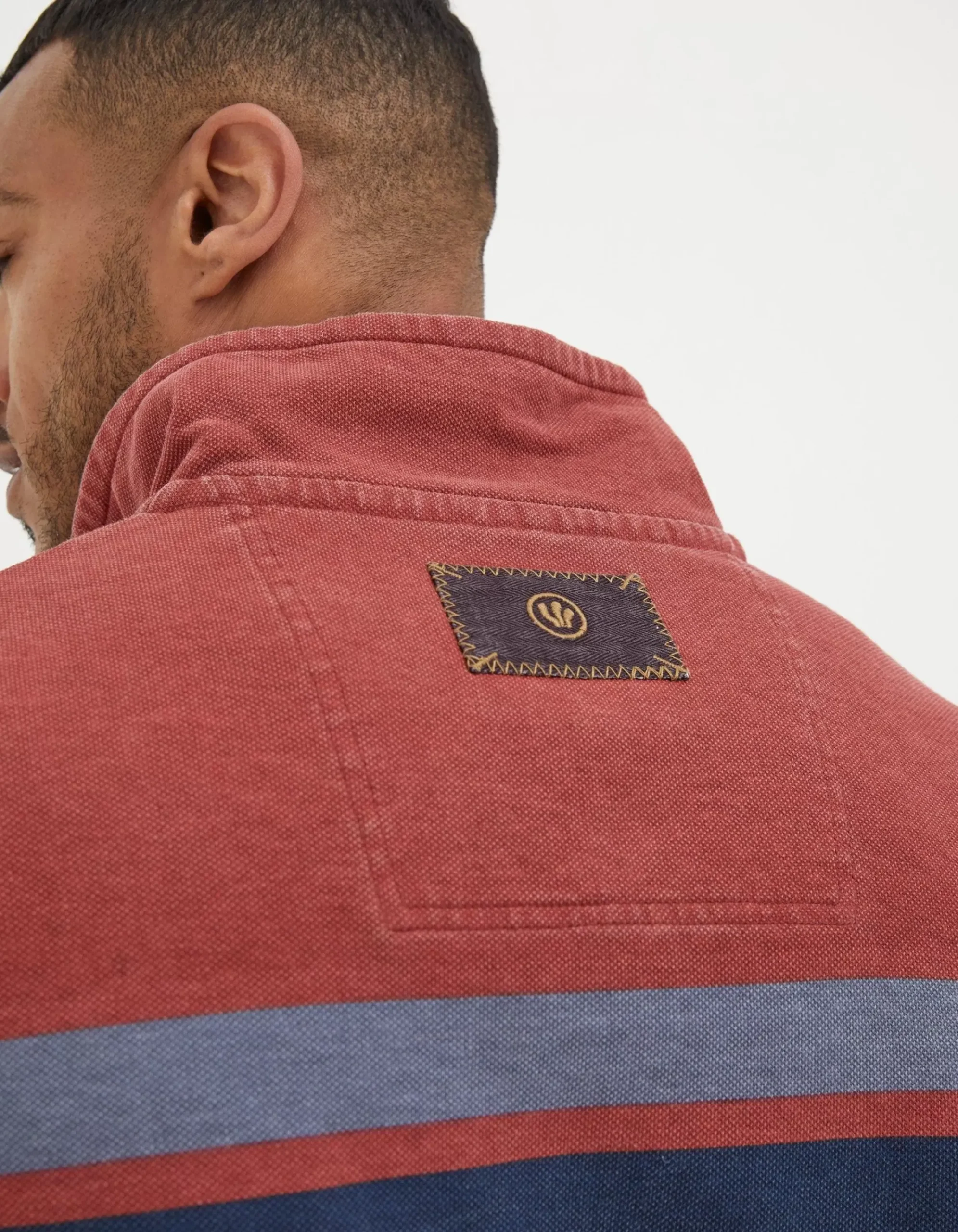 FatFace Airlie Chest Stripe Sweatshirt Red