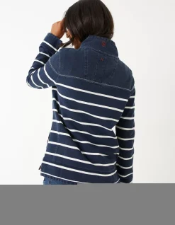 FatFace Airlie Classic Breton Sweatshirt Navy Clearance