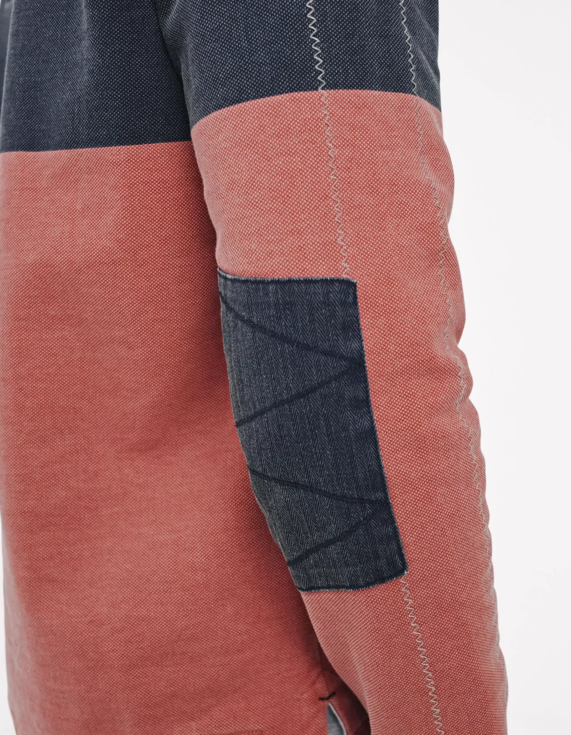 FatFace Airlie Colour Block Sweatshirt Blushed Red