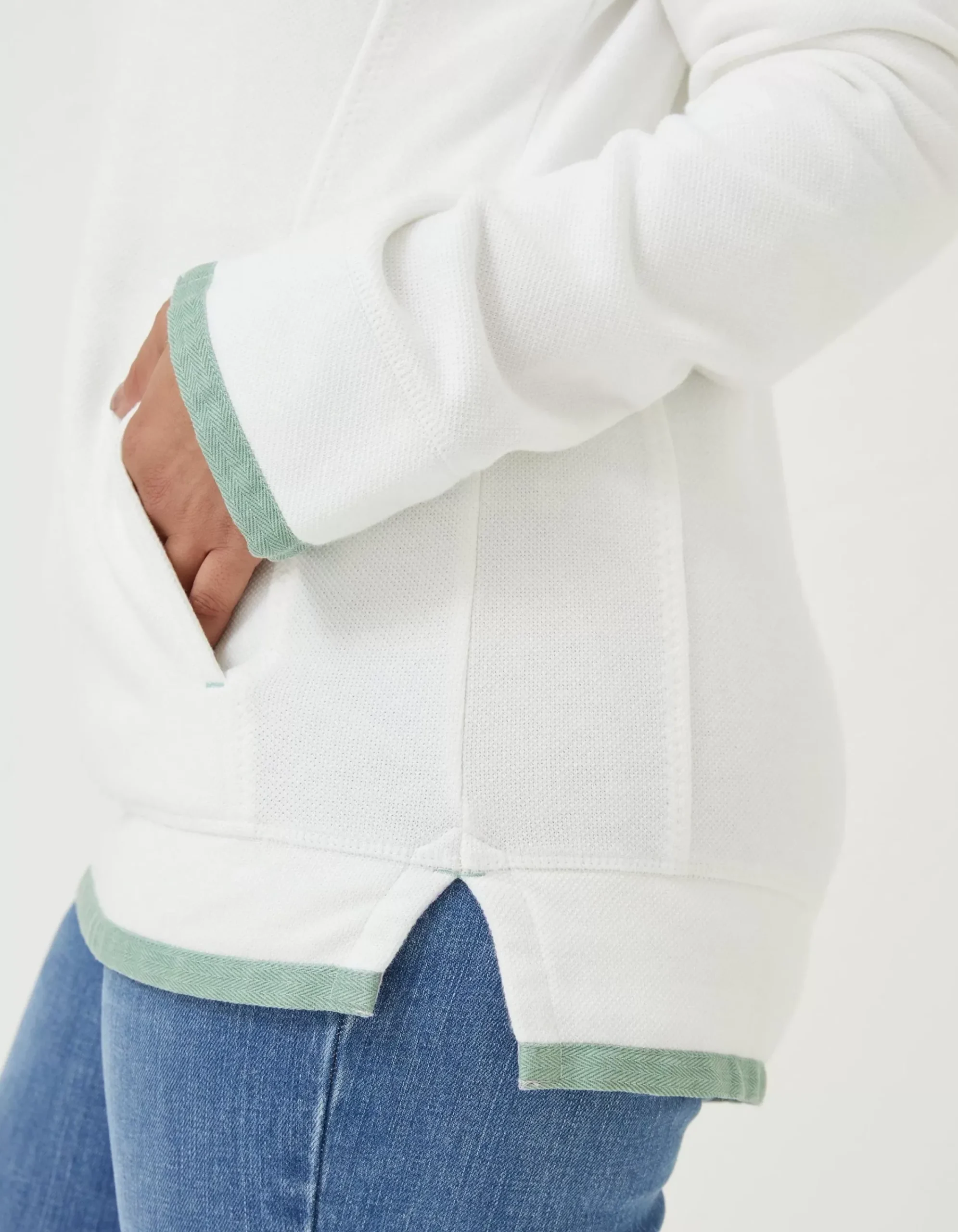 FatFace Airlie Colour Block Sweat Purple Online