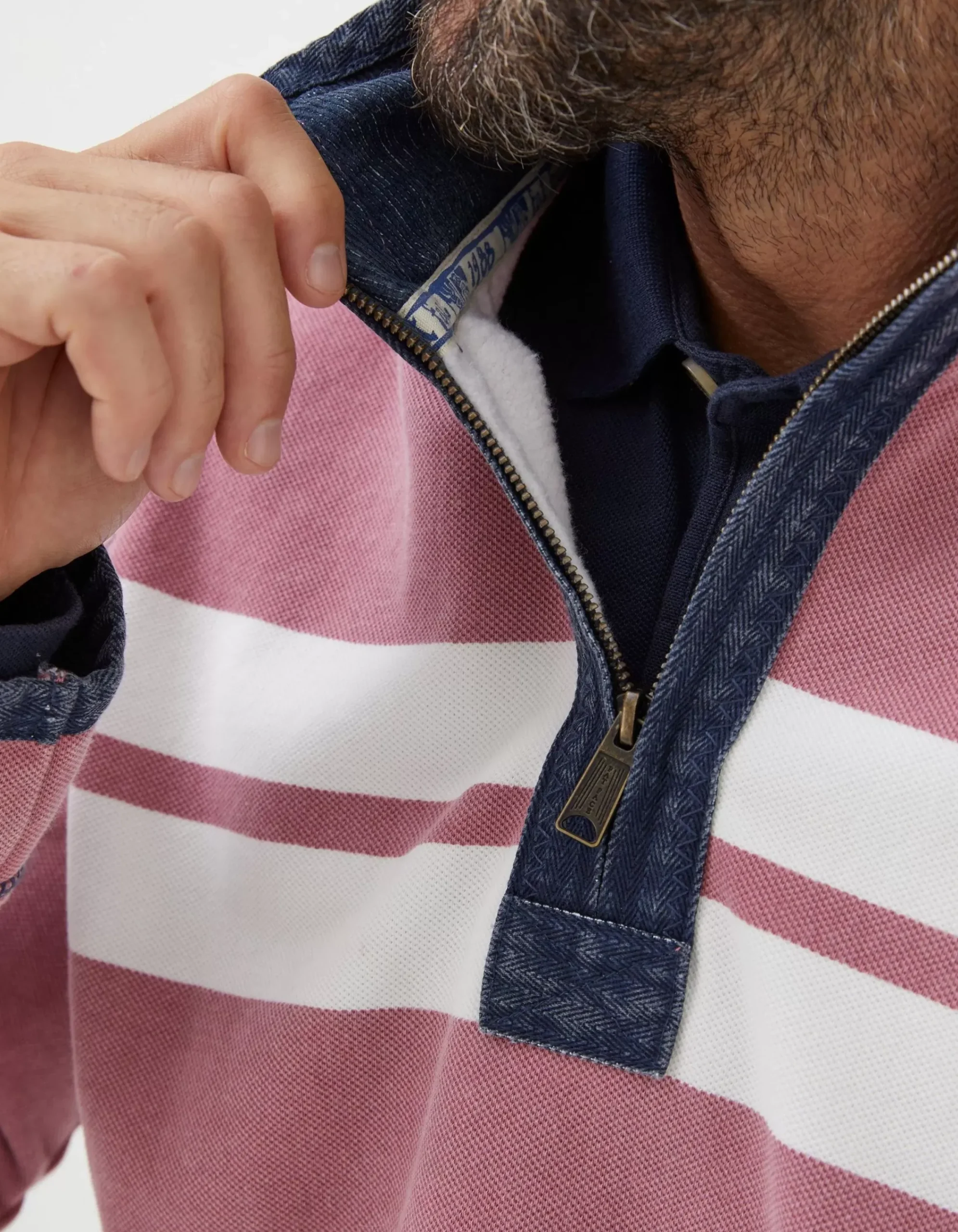 FatFace Airlie Multi Chest Stripe Sweatshirt Light Pink Best