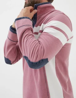 FatFace Airlie Multi Chest Stripe Sweatshirt Light Pink Best