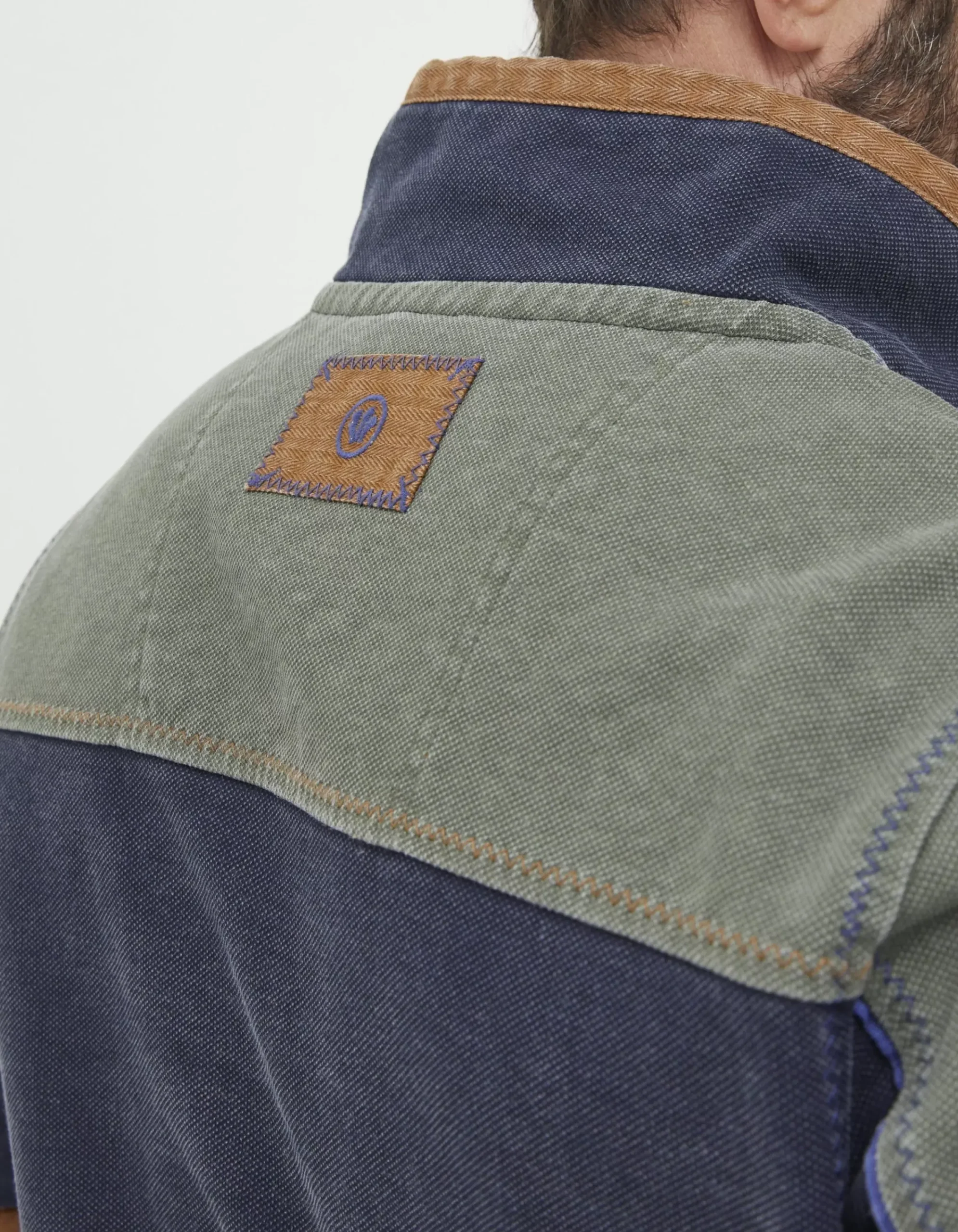FatFace Airlie Panel Contrast Sweatshirt Navy Clearance