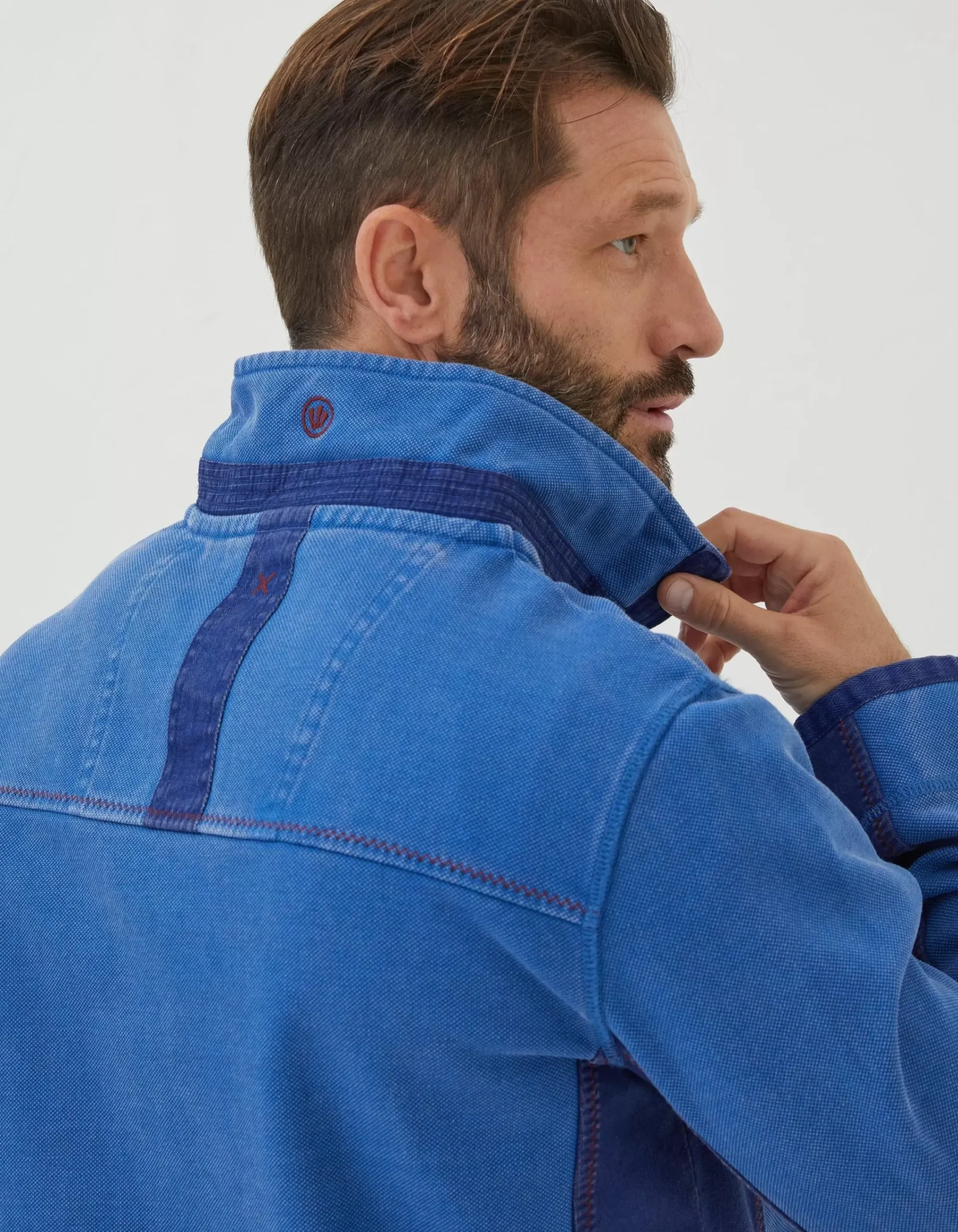 FatFace Airlie Pocket Panel Sweatshirt Cobalt Blue Hot