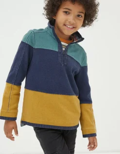 FatFace Airlie Rugby Sweatshirt Blue Sale