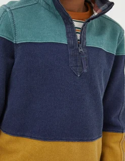FatFace Airlie Rugby Sweatshirt Blue Sale