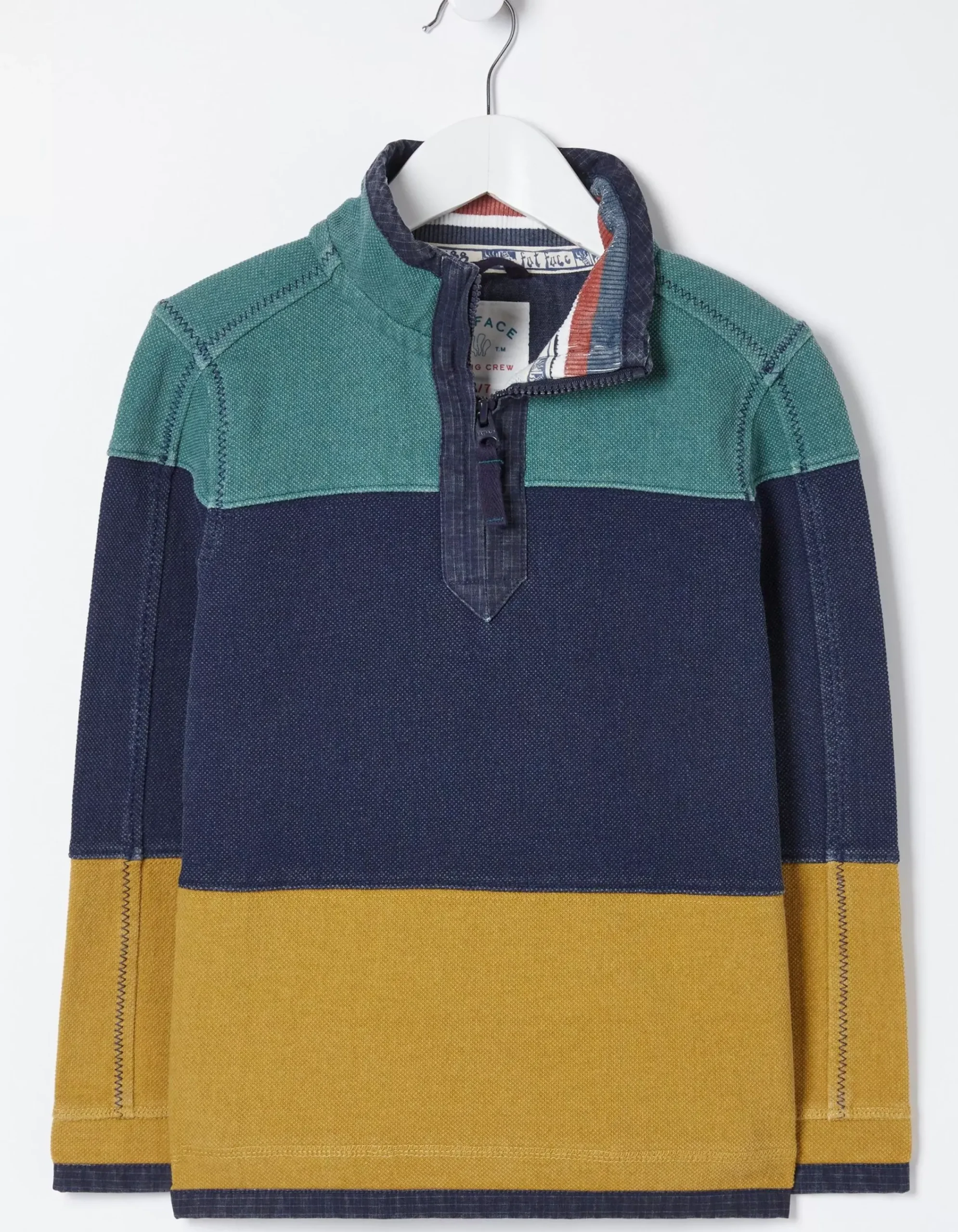 FatFace Airlie Rugby Sweatshirt Blue Sale