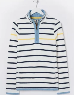 FatFace Airlie Stripe Sweat Ivory Sale