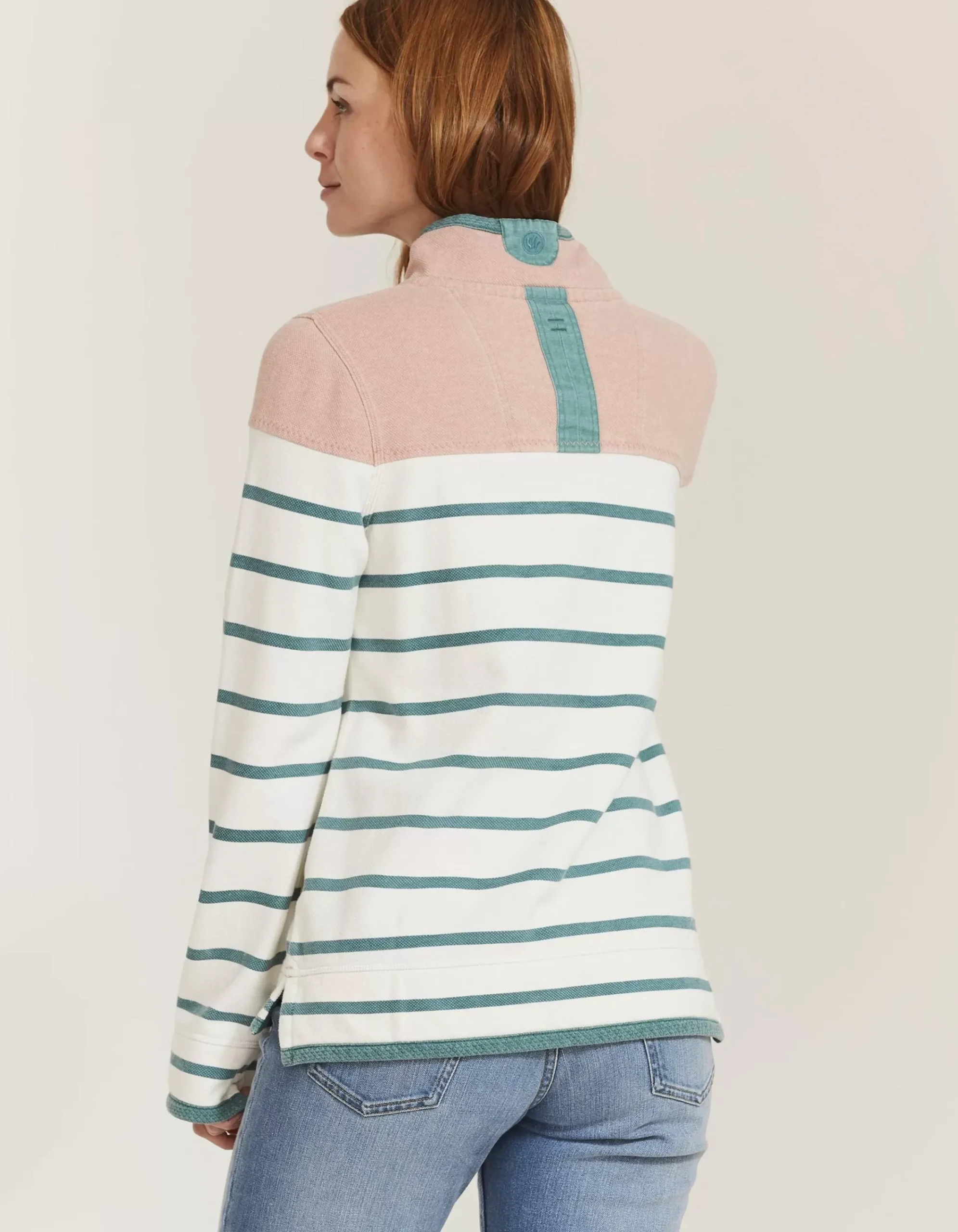 FatFace Airlie Stripe Yolk Soft Aqua Online