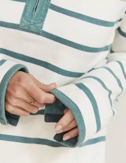 FatFace Airlie Stripe Yolk Soft Aqua Online