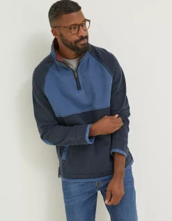 FatFace Airlie Tonal Pocket Sweatshirt Navy Hot