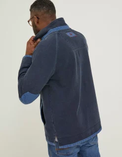 FatFace Airlie Tonal Pocket Sweatshirt Navy Hot
