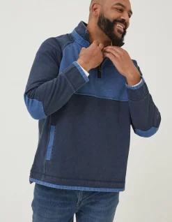 FatFace Airlie Tonal Pocket Sweatshirt Navy Hot
