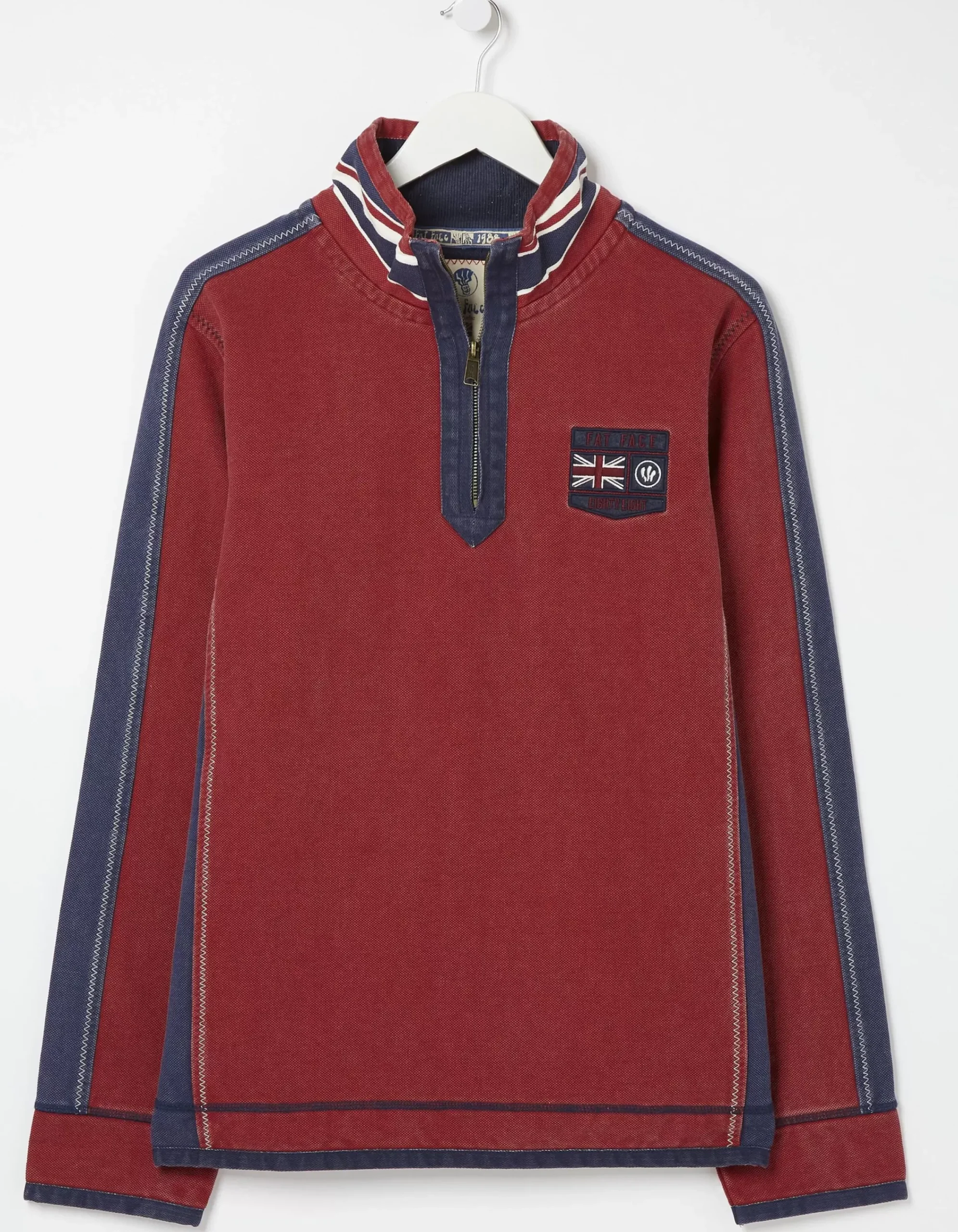 FatFace Airlie Uk Sweatshirt Red New