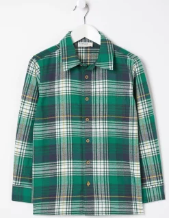FatFace Albie Check Shirt Green Sale