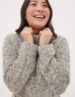 FatFace Alexis Wildscapes Jumper Multi Hot