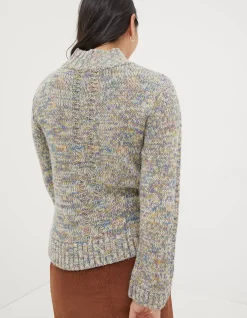 FatFace Alexis Wildscapes Jumper Multi Hot