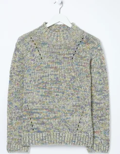 FatFace Alexis Wildscapes Jumper Multi Hot