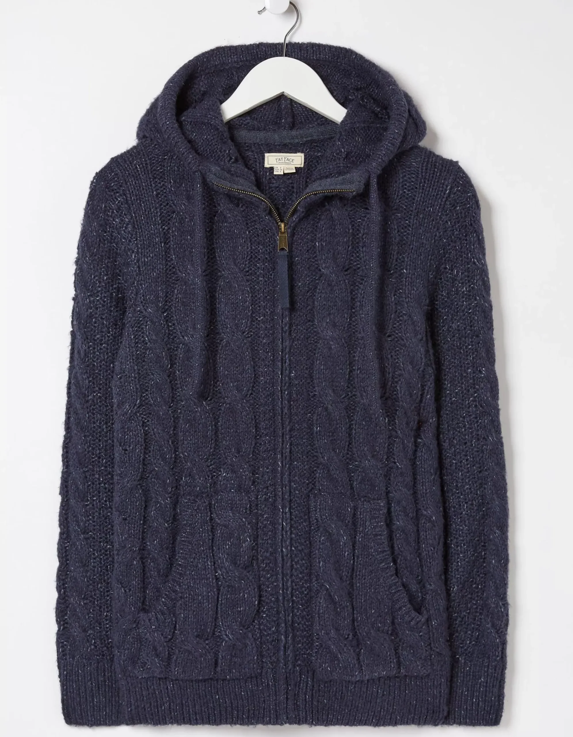 FatFace Alicia Zip Through Hoodie Navy New