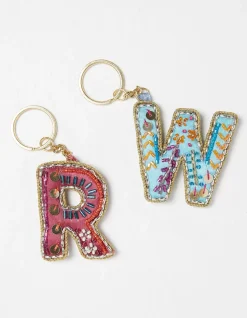 FatFace Alphabet Beaded Keyring M-Z Multi Discount