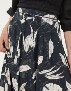 FatFace Amelie Twilight Midi Skirt Black Discount