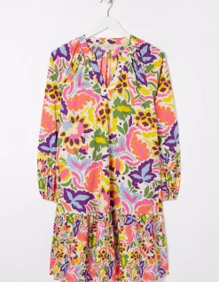 FatFace Amy Art Floral Tunic Dress Multi Online