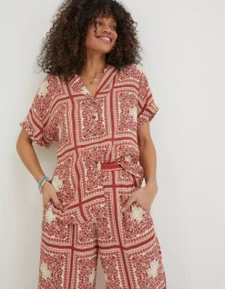 FatFace Aniyah Bandana Shirt Ivory Best