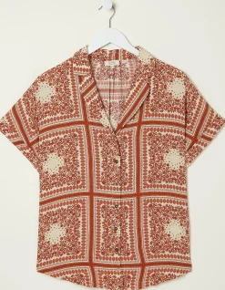 FatFace Aniyah Bandana Shirt Ivory Best