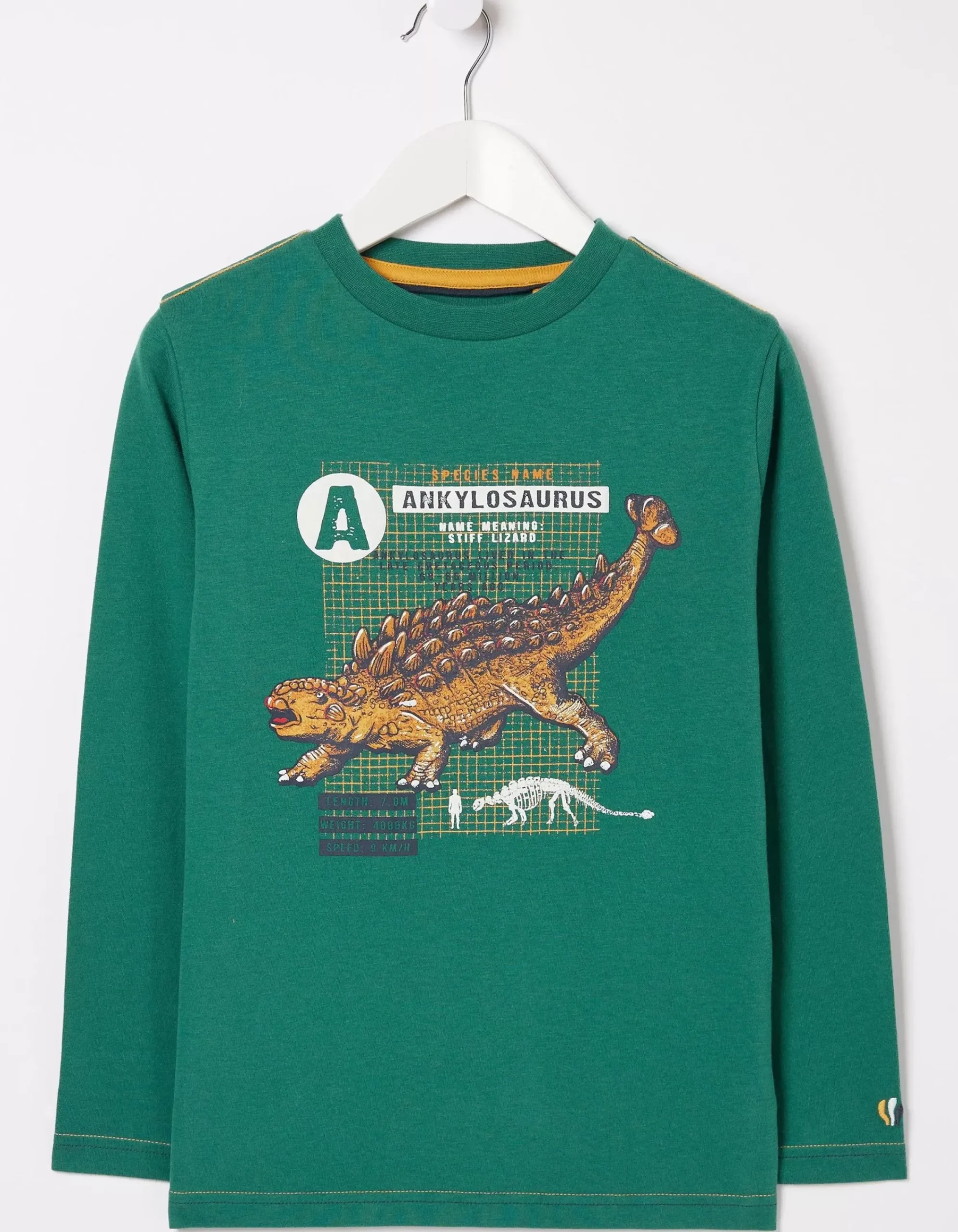 FatFace Ankylosaurus Graphic T Shirt Green Best