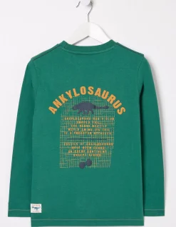 FatFace Ankylosaurus Graphic T Shirt Green Best
