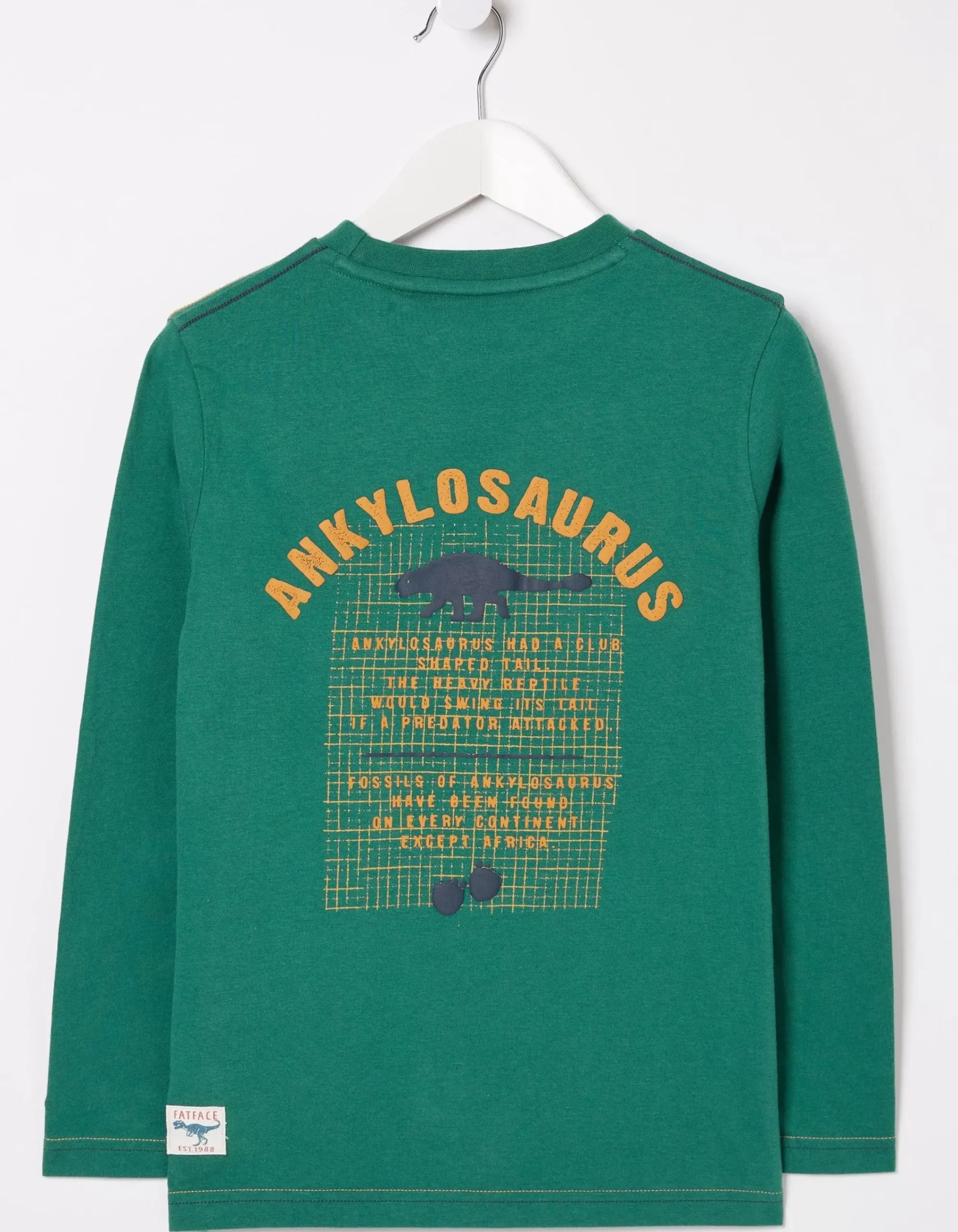FatFace Ankylosaurus Graphic T Shirt Green Best