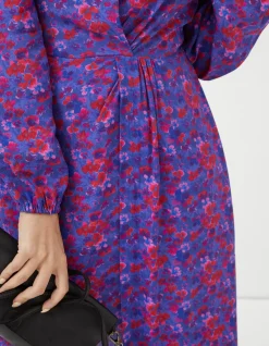 FatFace Annie Painterly Floral Dress Purple Online