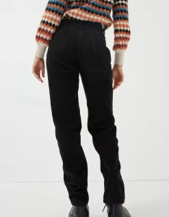 FatFace Arden Boyfriend Trousers Black Discount
