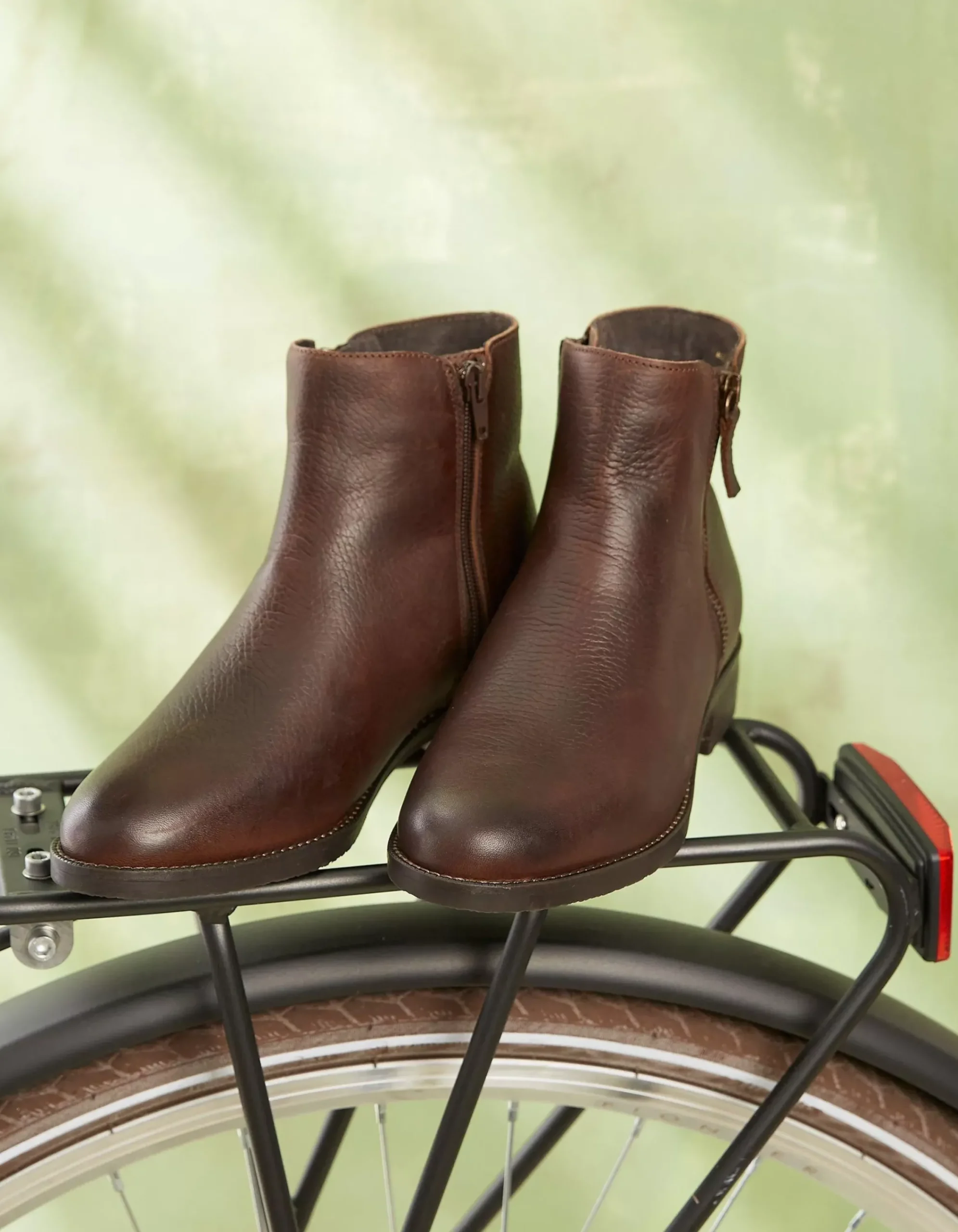 FatFace Aria Ankle Zip Boots Chocolate Brown Best