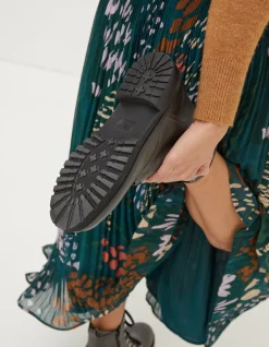 FatFace Aureilia Ankle Hiker Boot Olive Green Outlet