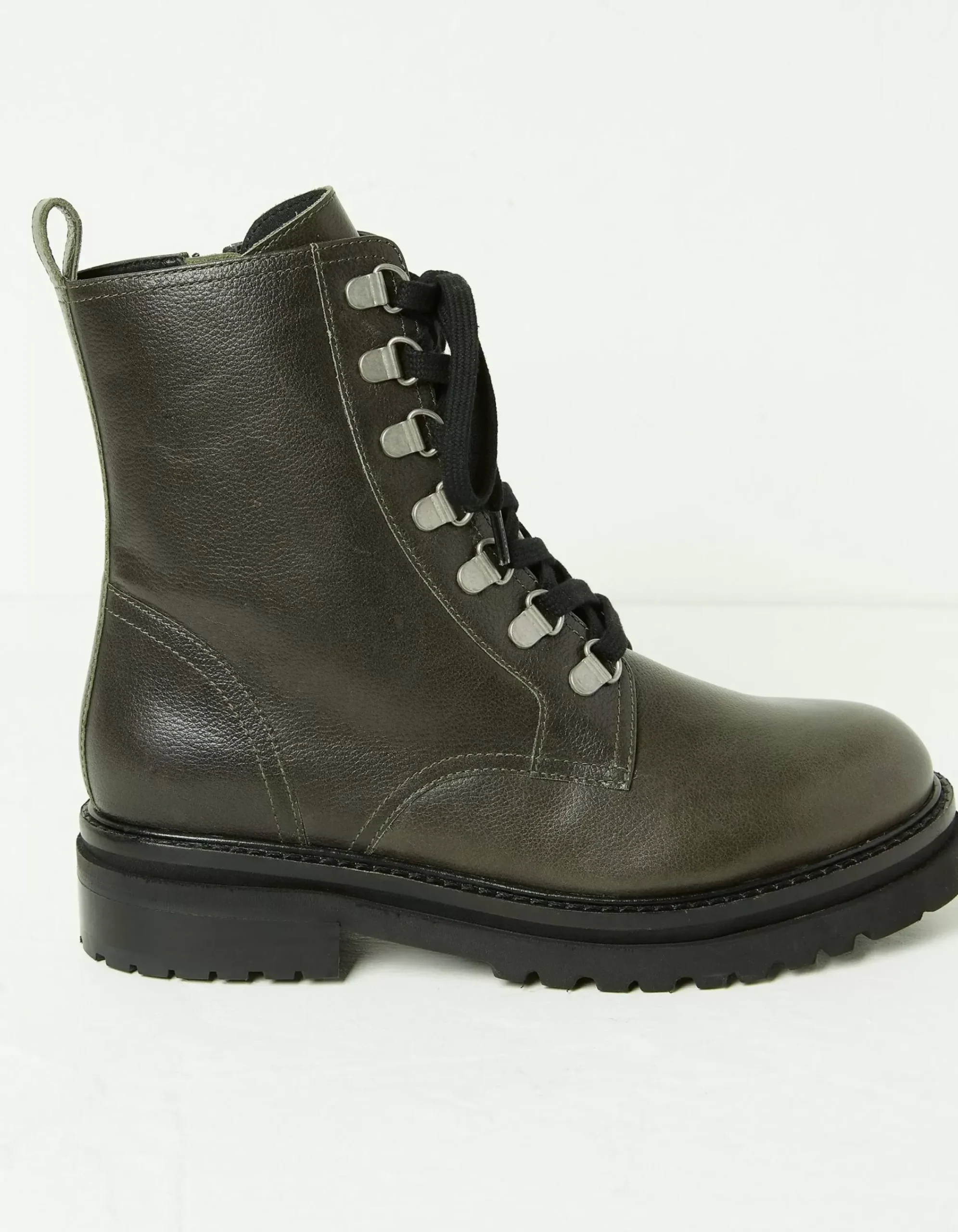 FatFace Aureilia Ankle Hiker Boot Olive Green Outlet