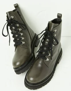 FatFace Aureilia Ankle Hiker Boot Olive Green Outlet