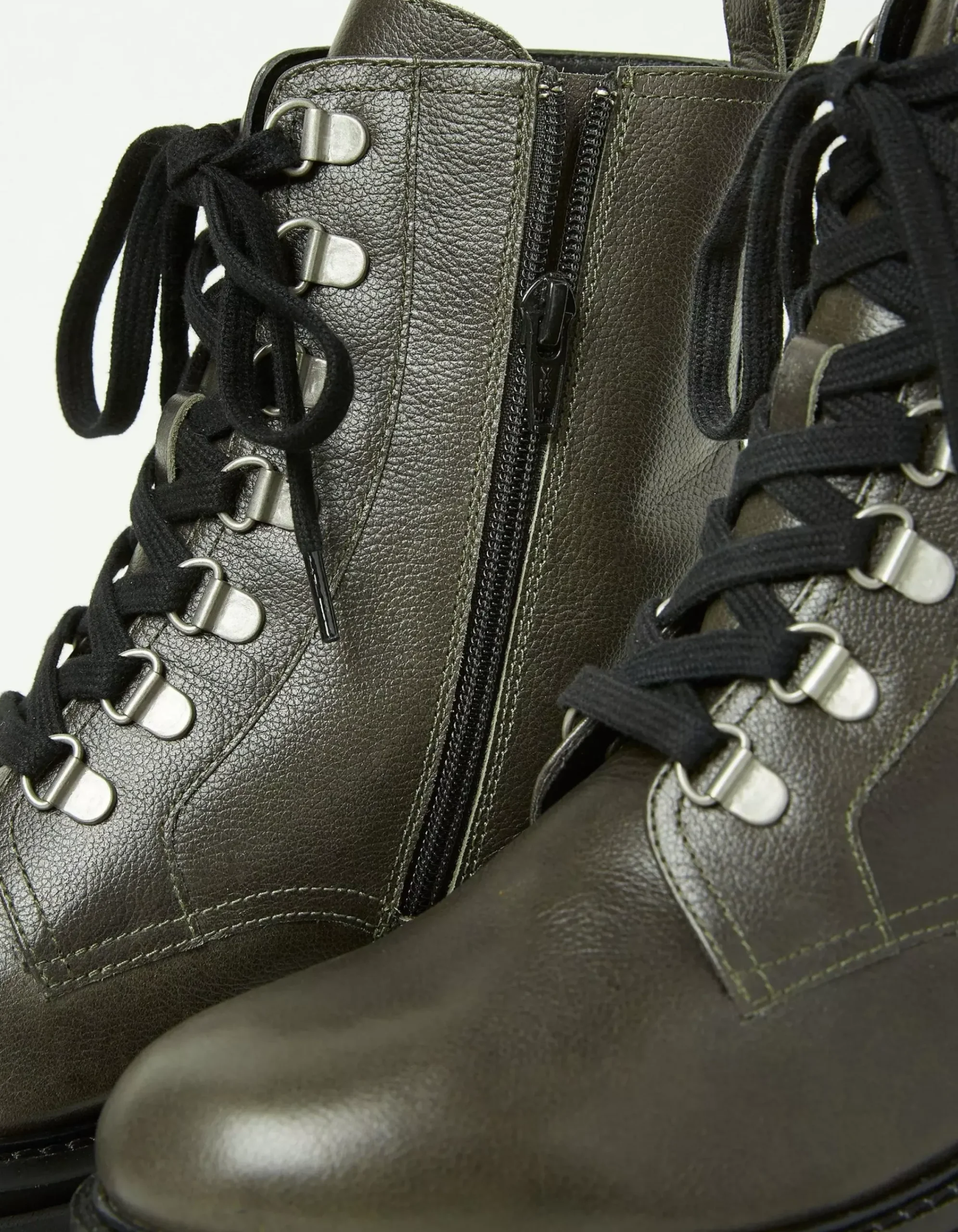 FatFace Aureilia Ankle Hiker Boot Olive Green Outlet