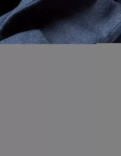 FatFace Austell Linen Blend Jogger Navy Sale