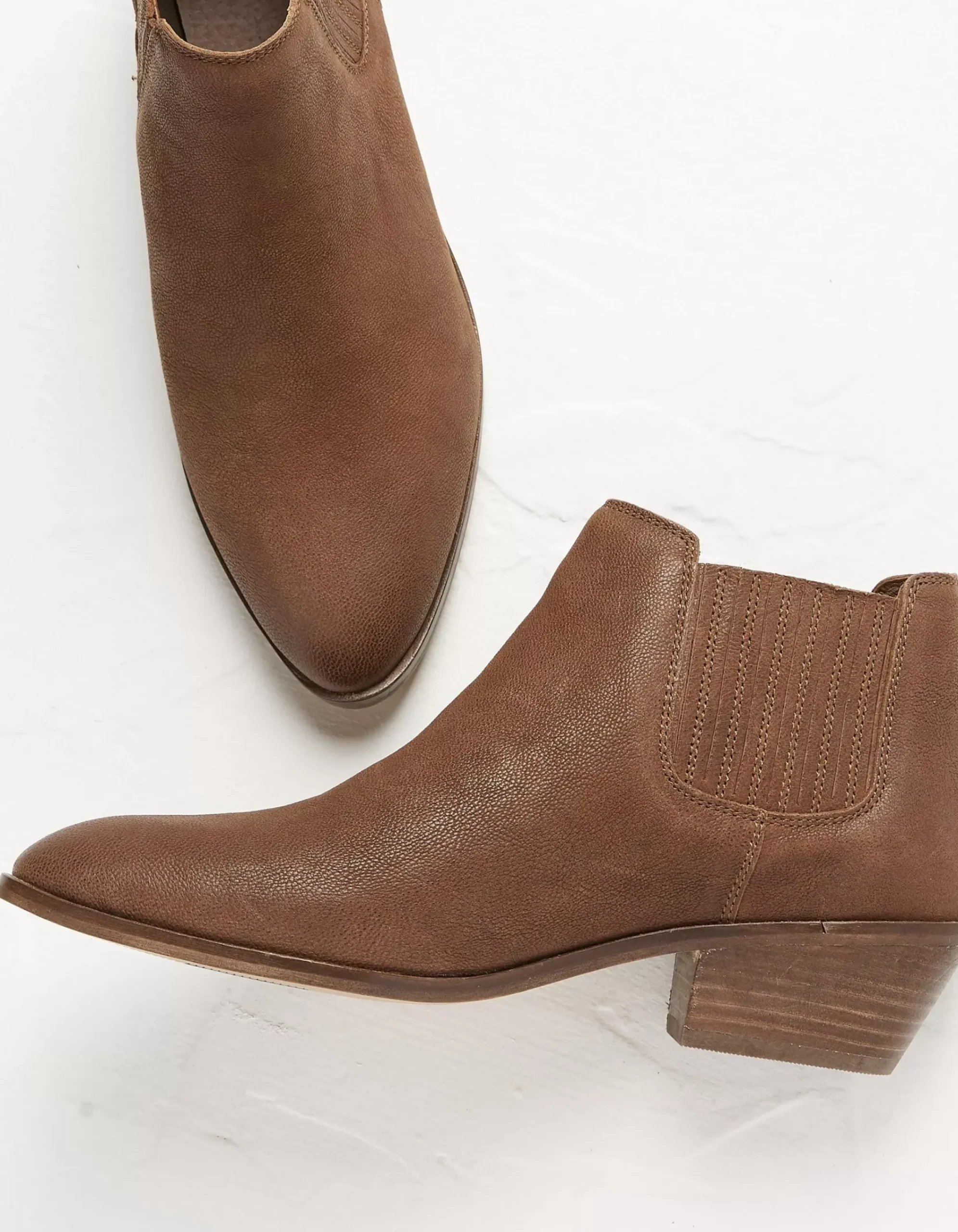 FatFace Ava Western Ankle Boot Tan