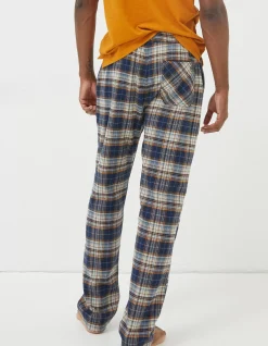 FatFace Bainbridge Checked Pyjama Bottoms Navy Hot