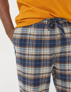FatFace Bainbridge Checked Pyjama Bottoms Navy Hot