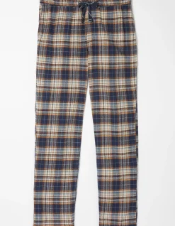 FatFace Bainbridge Checked Pyjama Bottoms Navy Hot